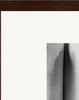 Synch'd Hands Framed print 30x30 cm / 12x12″ Dark wood frame corner detail