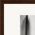 Synch'd Hands Framed print 30x30 cm / 12x12″ Dark wood frame corner detail