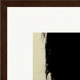 Shadow of Self Framed print 30x30 cm / 12x12″ Dark wood frame corner detail