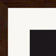 On the Road Framed print 30x30 cm / 12x12″ Dark wood frame corner detail