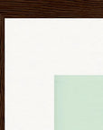 Lacey Leg Framed print 30x30 cm / 12x12″ Dark wood frame corner detail