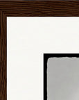 Circle of Life Framed print 30x30 cm / 12x12″ Dark wood frame corner detail