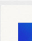 Nocturne Velvet Framed print 30x30 cm / 12x12″ White frame corner detail