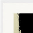 Shadow of Self Framed print 30x30 cm / 12x12″ White frame corner detail