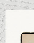 Hat On Framed print 30x30 cm / 12x12″ White frame corner detail