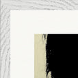 Shadow of Self Framed print 30x30 cm / 12x12″ White frame corner detail