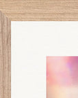 Indigo Sky Framed print 30x30 cm / 12x12″ Wood frame corner detail