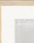 The Space We Share Framed print 30x30 cm / 12x12″ Wood frame corner detail