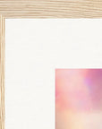 Indigo Sky Framed print 30x30 cm / 12x12″ Wood frame corner detail