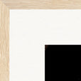 Face It Framed print 30x30 cm / 12x12″ Wood frame corner detail