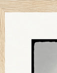 Circle of Life Framed print 30x30 cm / 12x12″ Wood frame corner detail