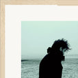 Misty Mind Framed print 30x30 cm / 12x12″ Wood frame corner detail
