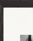 Synch'd Hands Framed print 30x40 cm / 12x16″ Black frame corner detail