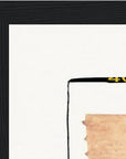 Kiss My Ass Framed print 30x40 cm / 12x16″ Black frame corner detail