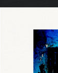 Web of Colours Framed print 30x40 cm / 12x16″ Black frame corner detail