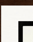 Little Secret Framed print 30x40 cm / 12x16″ Dark wood frame corner detail