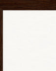 Face It Framed print 30x40 cm / 12x16″ Dark wood frame corner detail