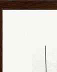 The Urban Matrix Framed print 30x40 cm / 12x16″ Dark wood frame corner detail