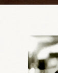Cuba Girl Framed print 30x40 cm / 12x16″ Dark wood frame corner detail