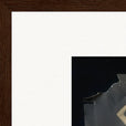 Never too Late Framed print 30x40 cm / 12x16″ Dark wood frame corner detail