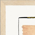 Kiss My Ass Framed print 30x40 cm / 12x16″ Wood frame corner detail
