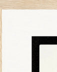Little Secret Framed print 30x40 cm / 12x16″ Wood frame corner detail