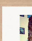 Wash It Framed print 30x40 cm / 12x16″ Wood frame corner detail