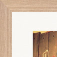 Blast Off Framed print 30x40 cm / 12x16″ Wood frame corner detail