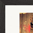 Blast Off Framed print 30x45 cm / 12x18″ Black frame corner detail