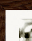 Cuba Girl Framed print 30x45 cm / 12x18″ Dark wood frame corner detail