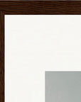 Everyday Hero Framed print 30x45 cm / 12x18″ Dark wood frame corner detail