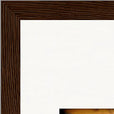 Cosmic Reflections Framed print 30x45 cm / 12x18″ Dark wood frame corner detail