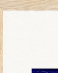 The Unwritten Path Framed print 30x45 cm / 12x18″ Wood frame corner detail