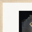 Never too Late Framed print 30x45 cm / 12x18″ Wood frame corner detail
