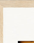 Cosmic Reflections Framed print 30x45 cm / 12x18″ Wood frame corner detail