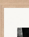 This is Where He Stood Framed print 30x45 cm / 12x18″ Wood frame corner detail