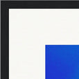 Nocturne Velvet Framed print 40x40 cm / 16x16″ Black frame corner detail