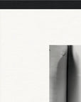 Synch'd Hands Framed print 40x40 cm / 16x16″ Black frame corner detail