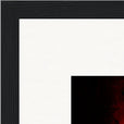 Chromatic Kiss Framed print 40x40 cm / 16x16″ Black frame corner detail