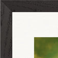 Emerald Storms Framed print 40x40 cm / 16x16″ Black frame corner detail
