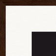 On the Road Framed print 40x40 cm / 16x16″ Dark wood frame corner detail