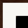 Face It Framed print 40x40 cm / 16x16″ Dark wood frame corner detail