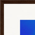 Nocturne Velvet Framed print 40x40 cm / 16x16″ Dark wood frame corner detail