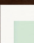 Lacey Leg Framed print 40x40 cm / 16x16″ Dark wood frame corner detail
