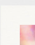 Indigo Sky Framed print 40x40 cm / 16x16″ White frame corner detail
