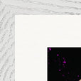 Dancing in Colours Framed print 40x40 cm / 16x16″ White frame corner detail