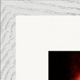 Chromatic Kiss Framed print 40x40 cm / 16x16″ White frame corner detail