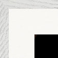 Face It Framed print 40x40 cm / 16x16″ White frame corner detail