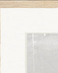 The Space We Share Framed print 40x40 cm / 16x16″ Wood frame corner detail