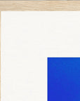 Nocturne Velvet Framed print 40x40 cm / 16x16″ Wood frame corner detail